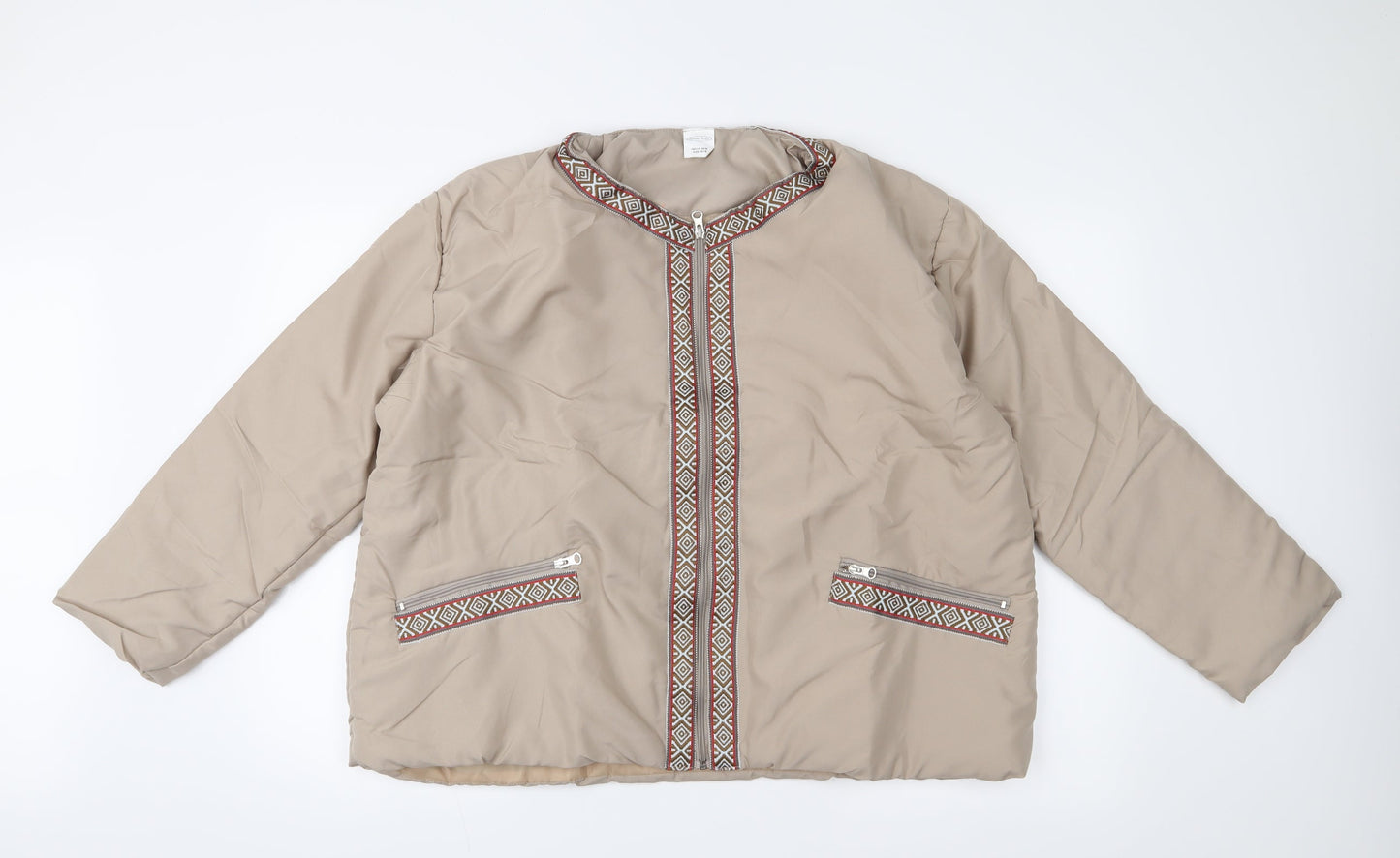 Gabriella Vicenza Womens Beige   Jacket Coat Size 16