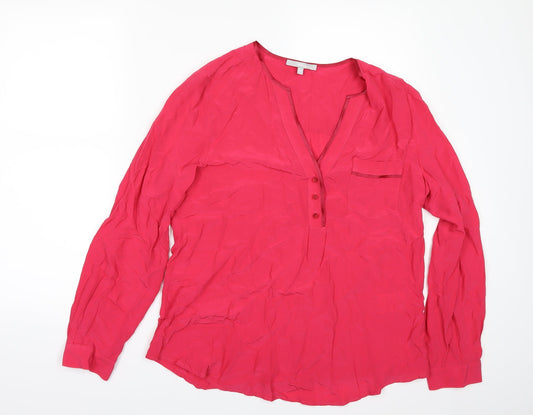 BSH73 Womens Pink   Tunic Blouse Size 8