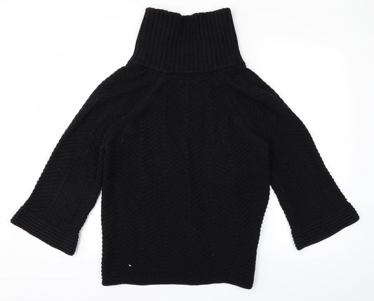 JM Womens Black  Knit Cardigan Jumper Size M