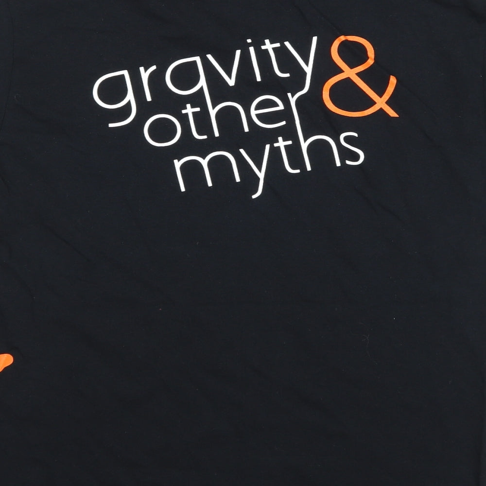 Gildan Mens Black    T-Shirt Size M