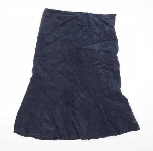 ROWLANDS Womens Blue  Corduroy Swing Skirt