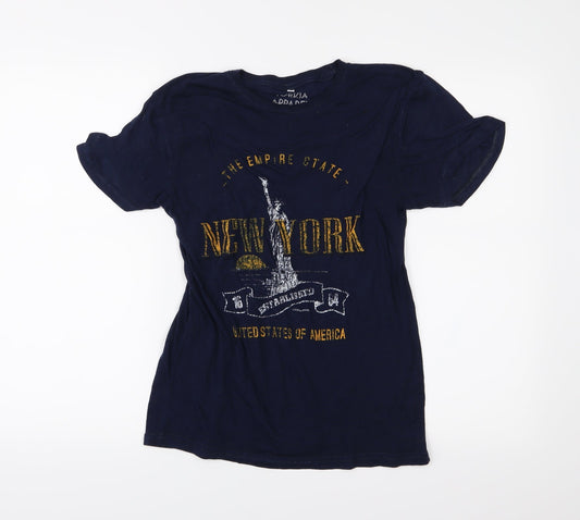 Torkia Apparel Womens Blue   Basic T-Shirt Size S