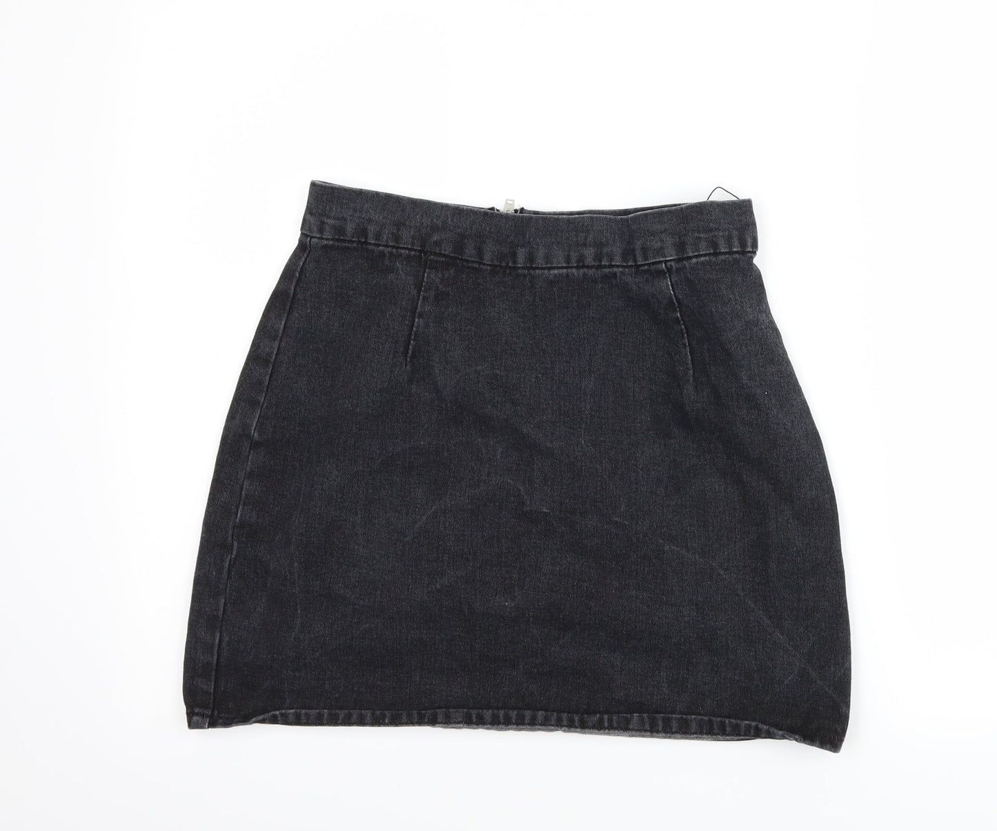 denim co Womens Black  Denim A-Line Skirt Size 10