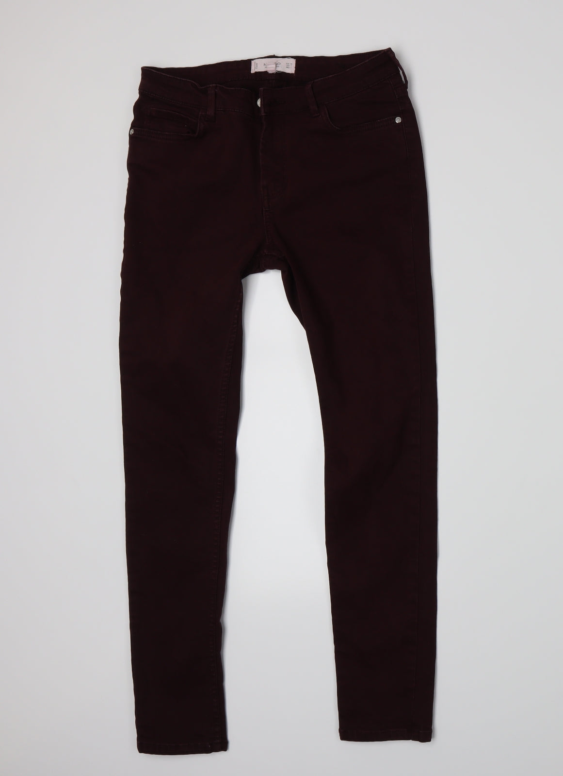 Mango Womens Red  Denim Skinny Jeans Size 8 L26 in