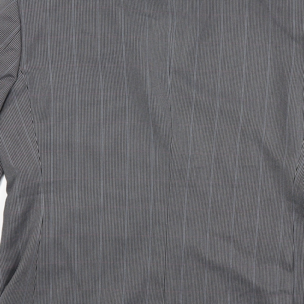 charles Gray Mens Blue Herringbone  Jacket Suit Jacket Size 42