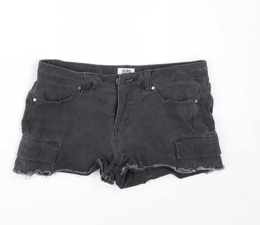 Vera Moda Womens Beige  Denim Hot Pants Shorts Size 30