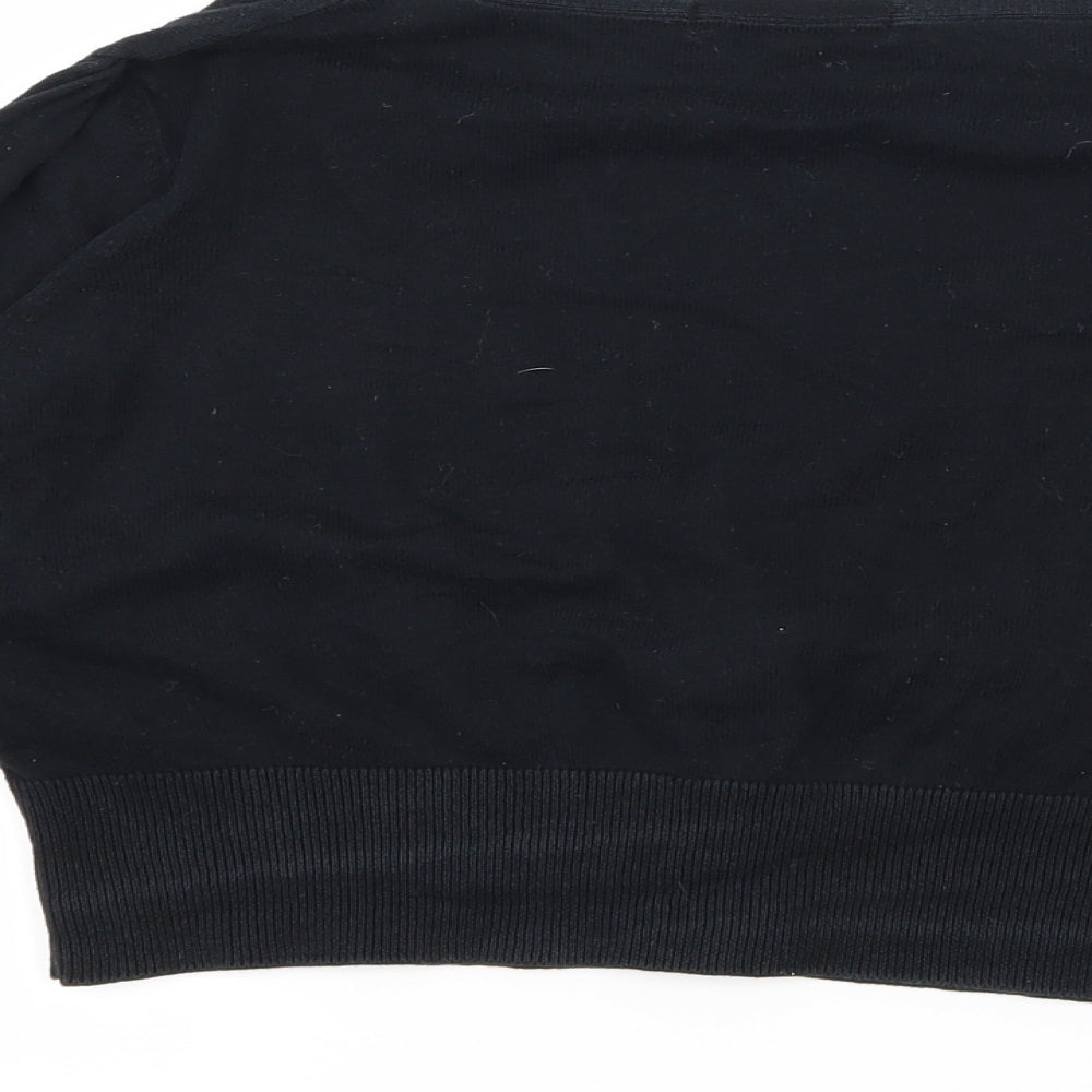 Marks and Spencer Womens Black  Knit Cardigan Jumper Size 12