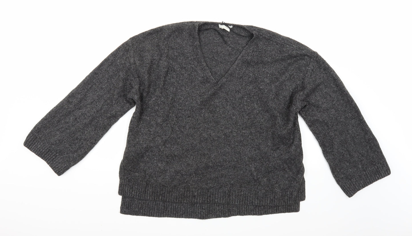 H&M Womens Grey   Pullover Jumper Size L