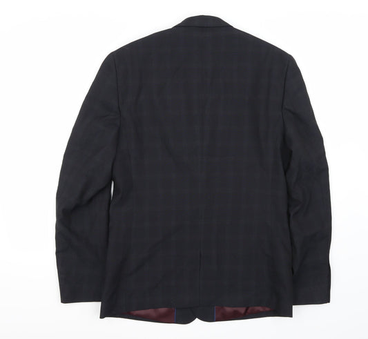 Riverisland Mens Black   Jacket Suit Jacket Size 42