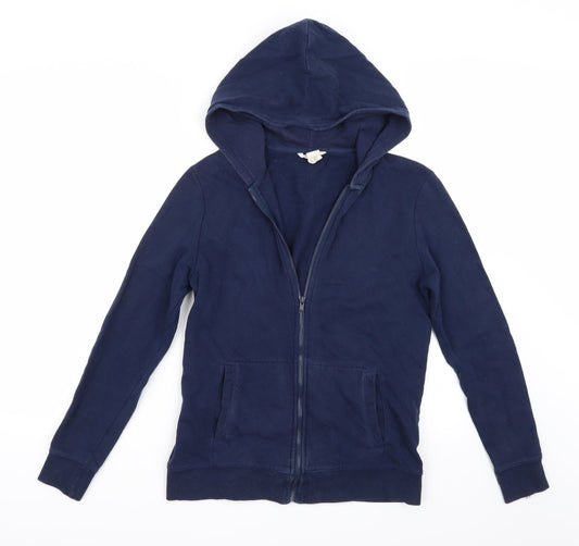 H&M Girls Blue   Full Zip Hoodie Size 14 Years