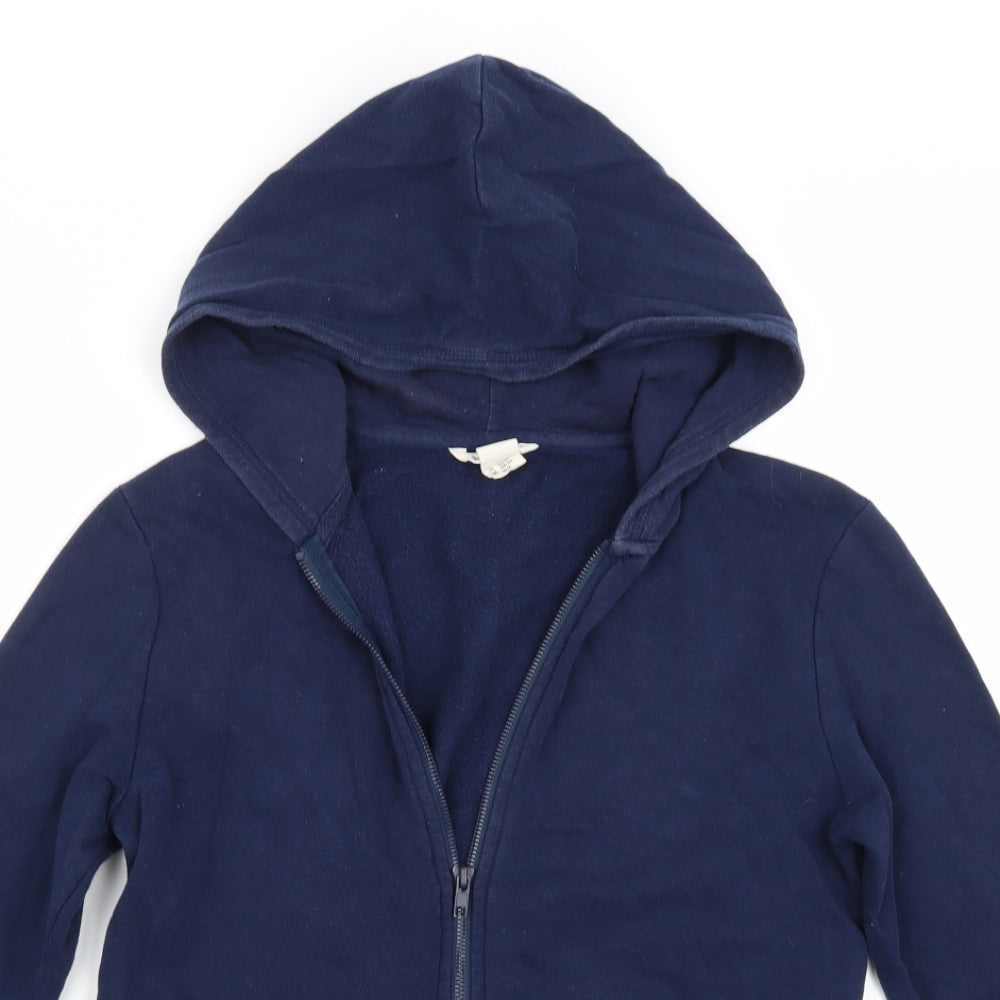 H&M Girls Blue   Full Zip Hoodie Size 14 Years