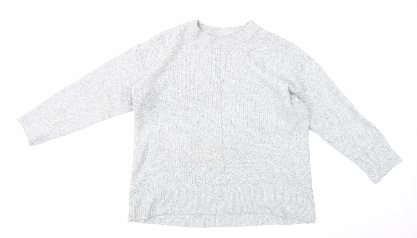 George Womens Grey  Knit Pullover Jumper Size M