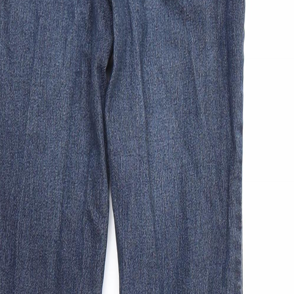 H&M Womens Blue  Denim Jegging Trousers Size 4 L30 in