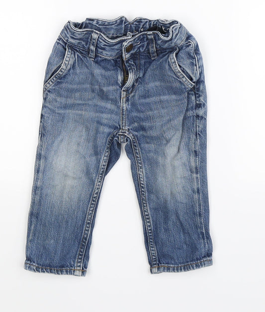 Gap Baby Blue  Denim Capri Jeans Size 12-18 Months