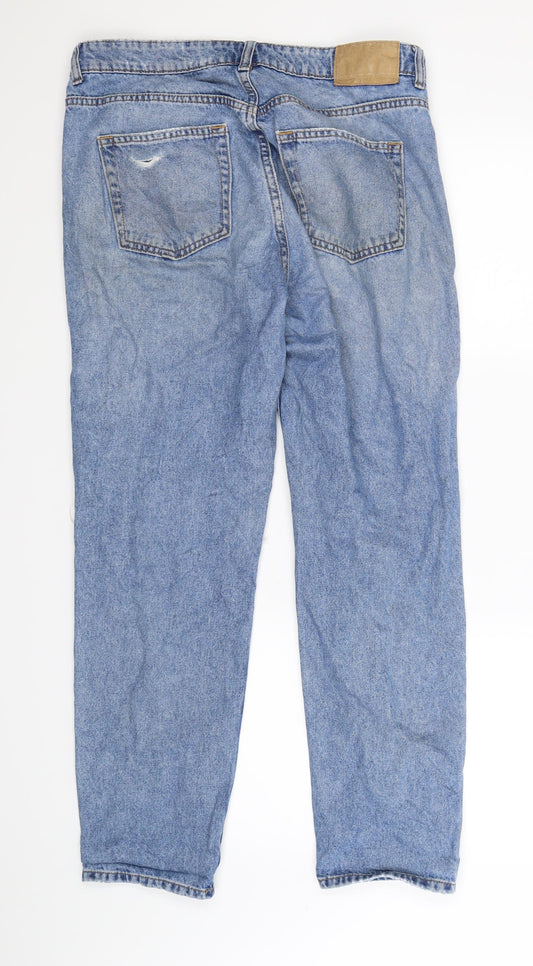 Divided Womens Blue  Denim Straight Jeans Size 10 L29 in
