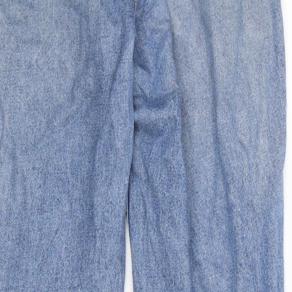 Divided Womens Blue  Denim Straight Jeans Size 10 L29 in