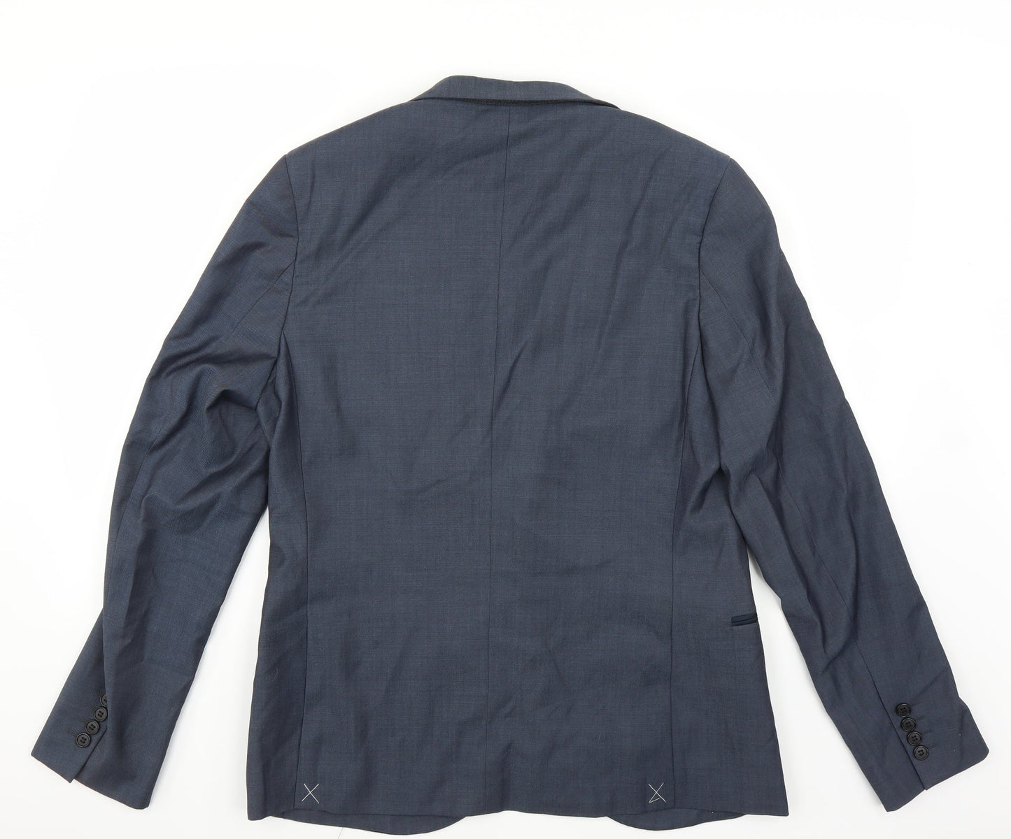 Topman Mens Blue   Jacket Suit Jacket Size 42