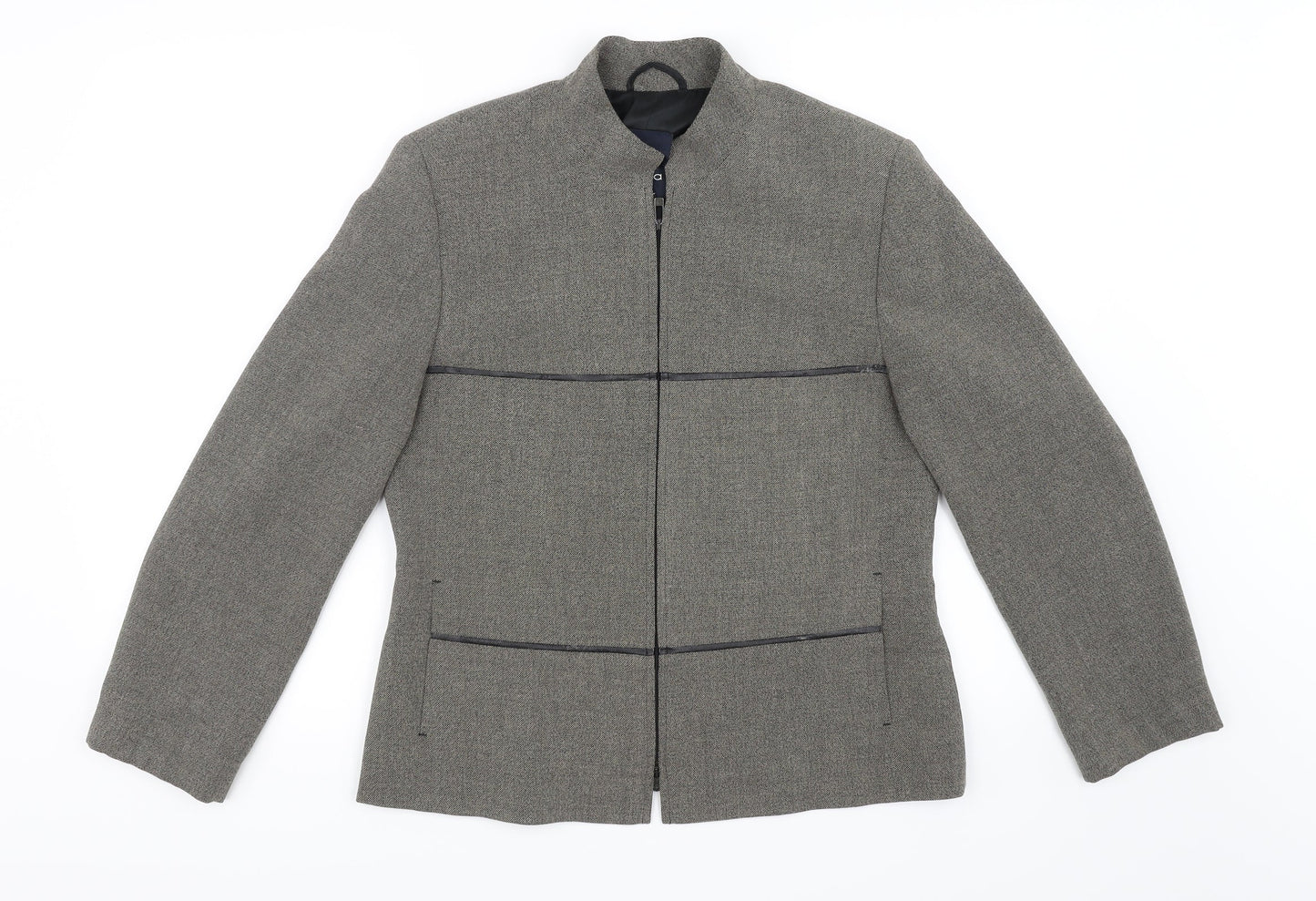 Bianca Womens Brown   Jacket Blazer Size 12