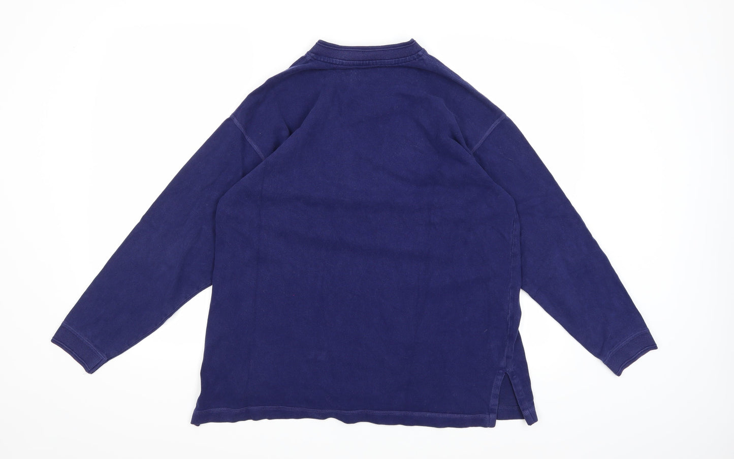 NX Sport Womens Blue  Jersey Pullover Sweatshirt Size S