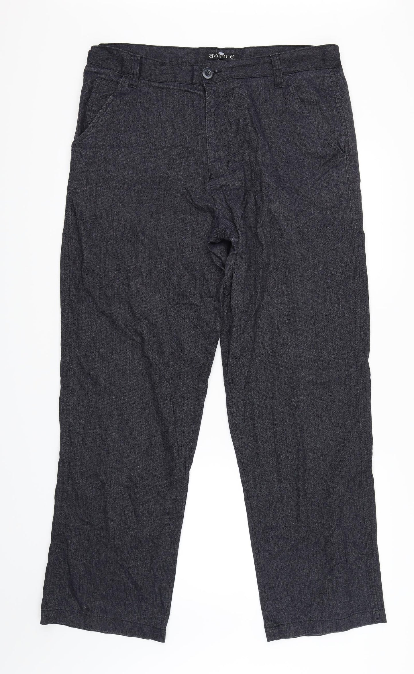 Avenu Womens Blue   Trousers  Size 16 L31 in