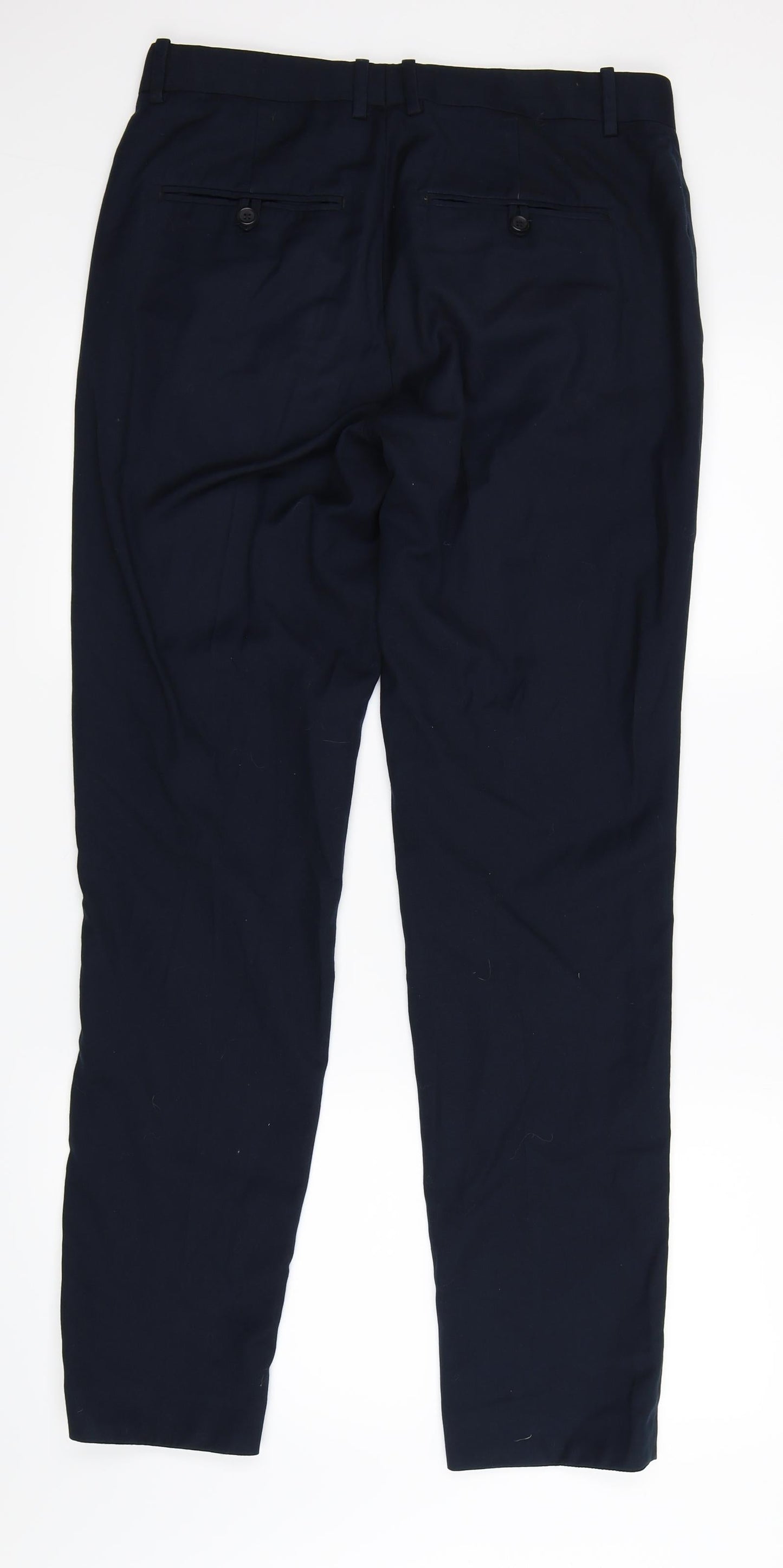 H&M Womens Blue   Trousers  Size 34 L30 in