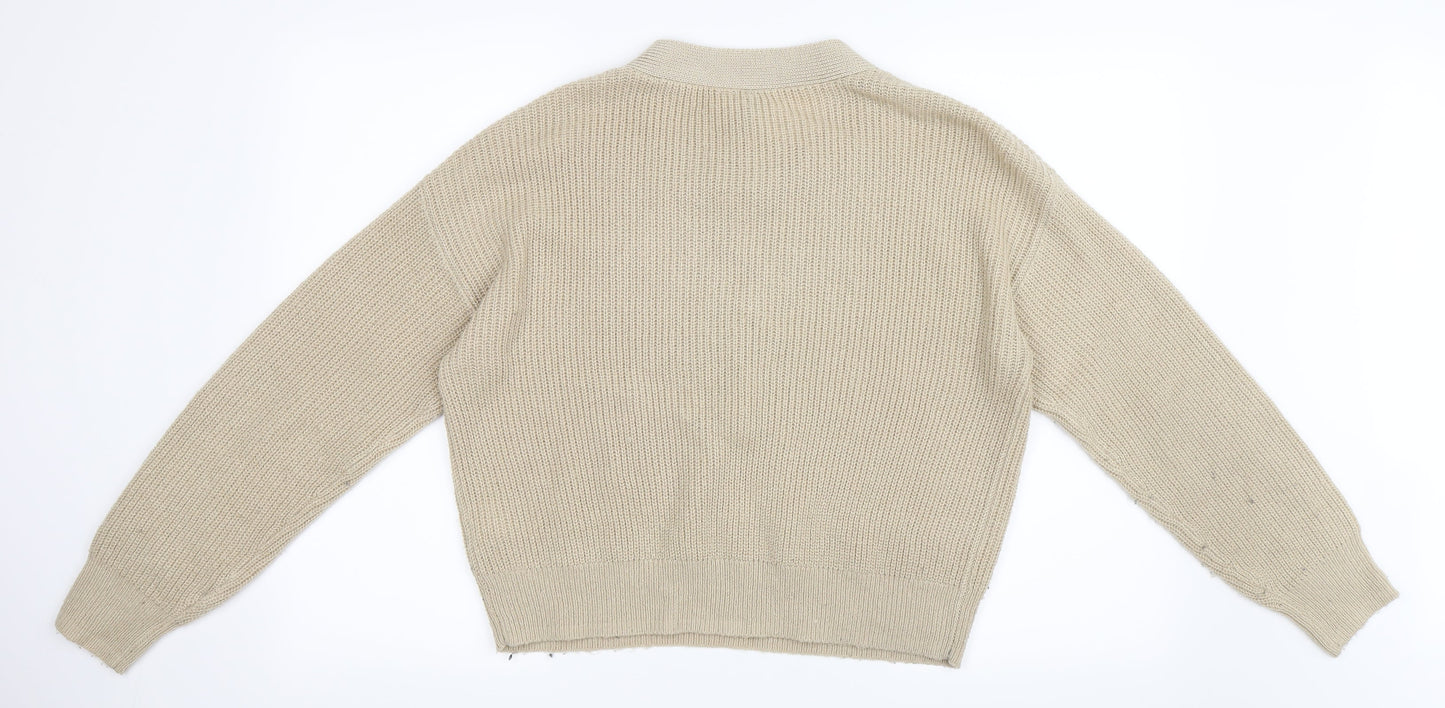H&M Womens Beige   Pullover Jumper Size S