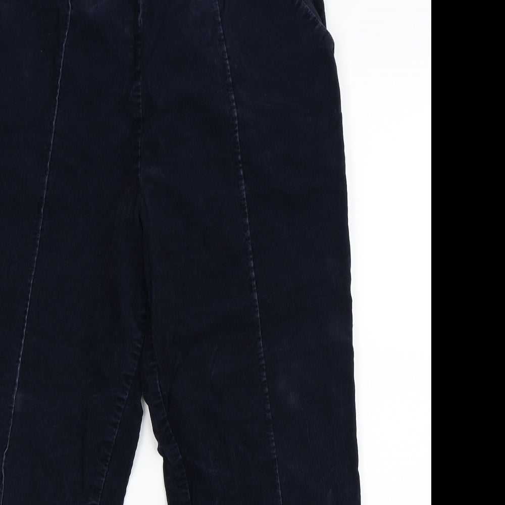 Marks and Spencer Womens Blue  Corduroy Trousers  Size 14 L24 in