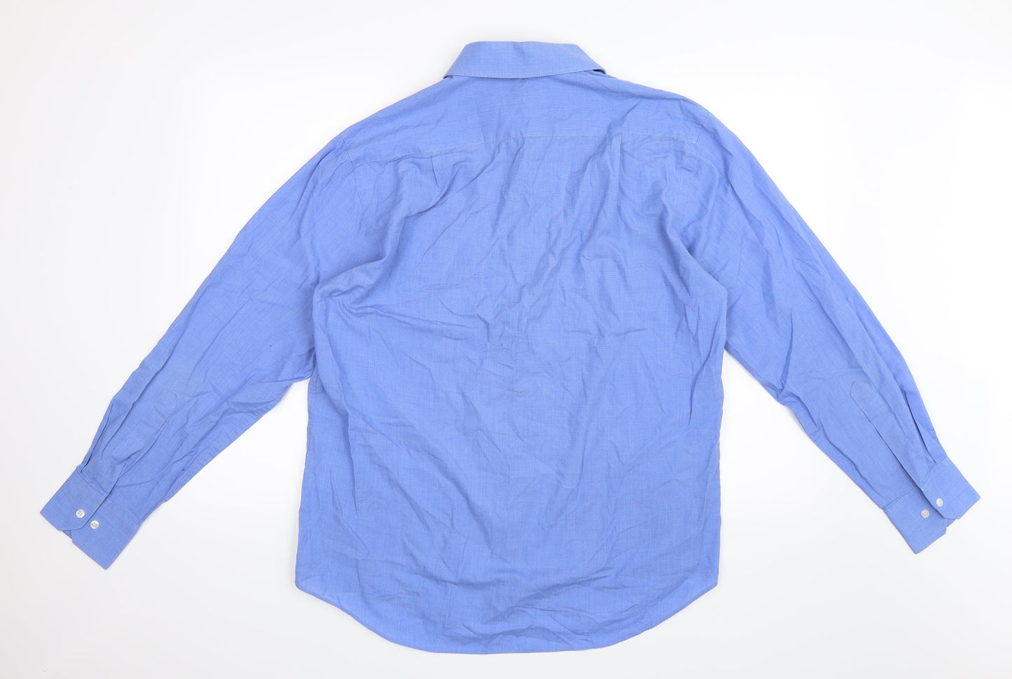 BHS Mens Blue    Button-Up Size 15.5