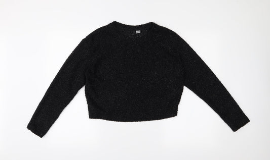 H&M Womens Black   Pullover Jumper Size S