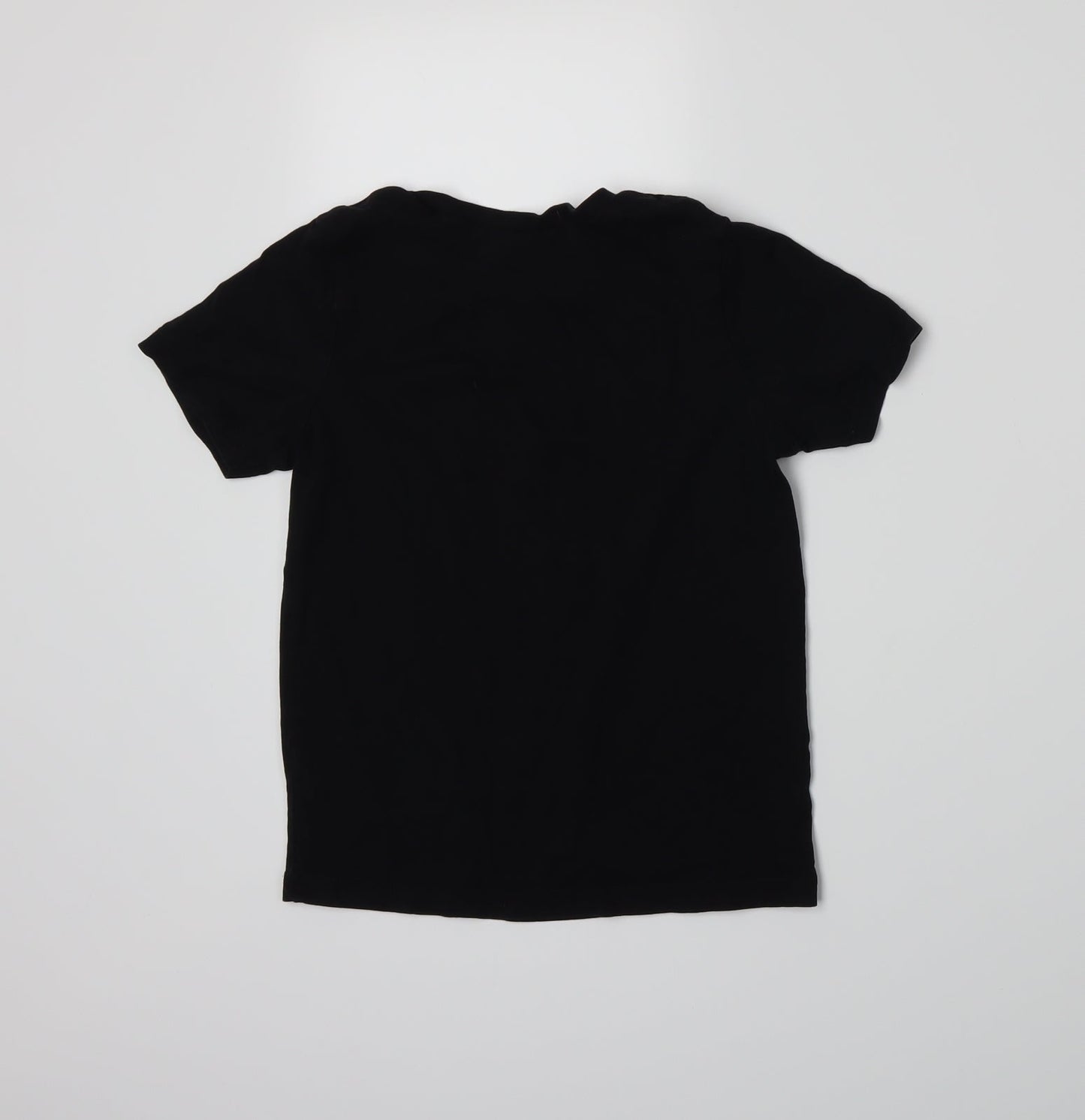 George Boys Black  Jersey Basic T-Shirt Size 7-8 Years