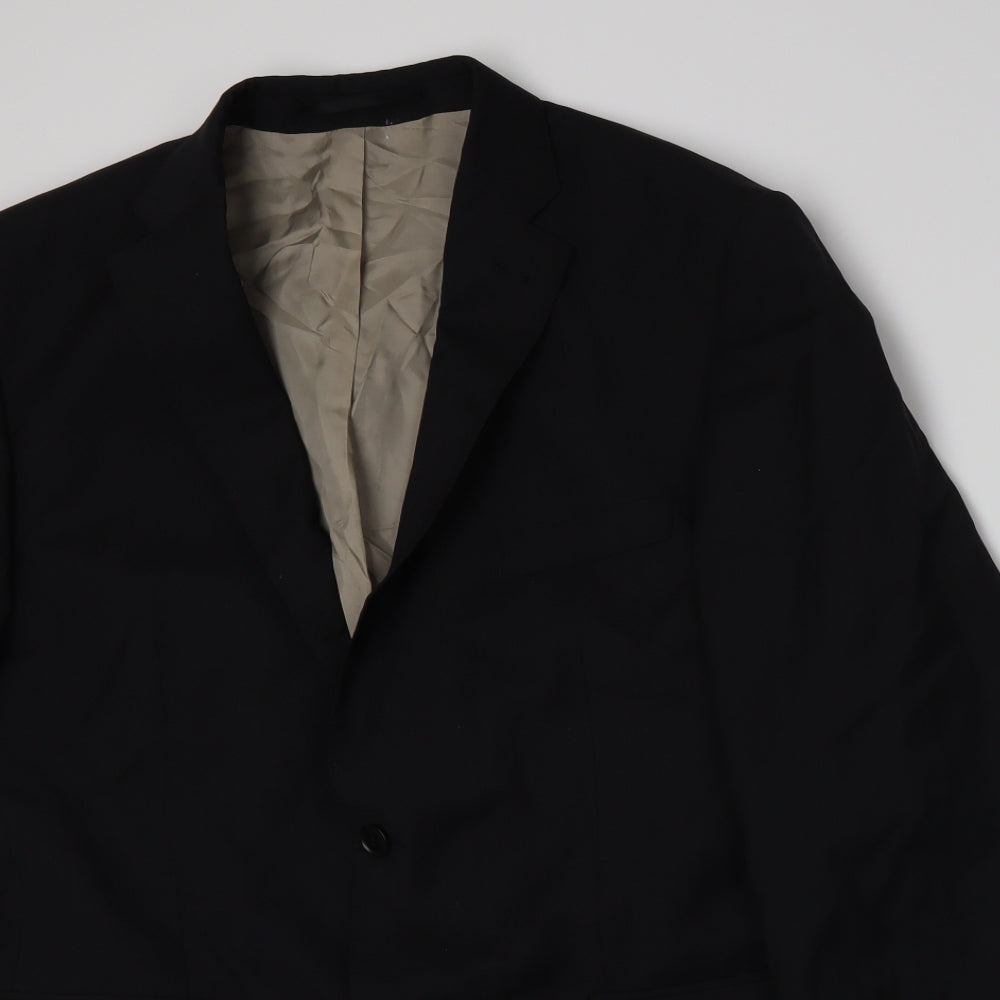 ROY ROBSON Mens Black   Jacket Suit Jacket Size L