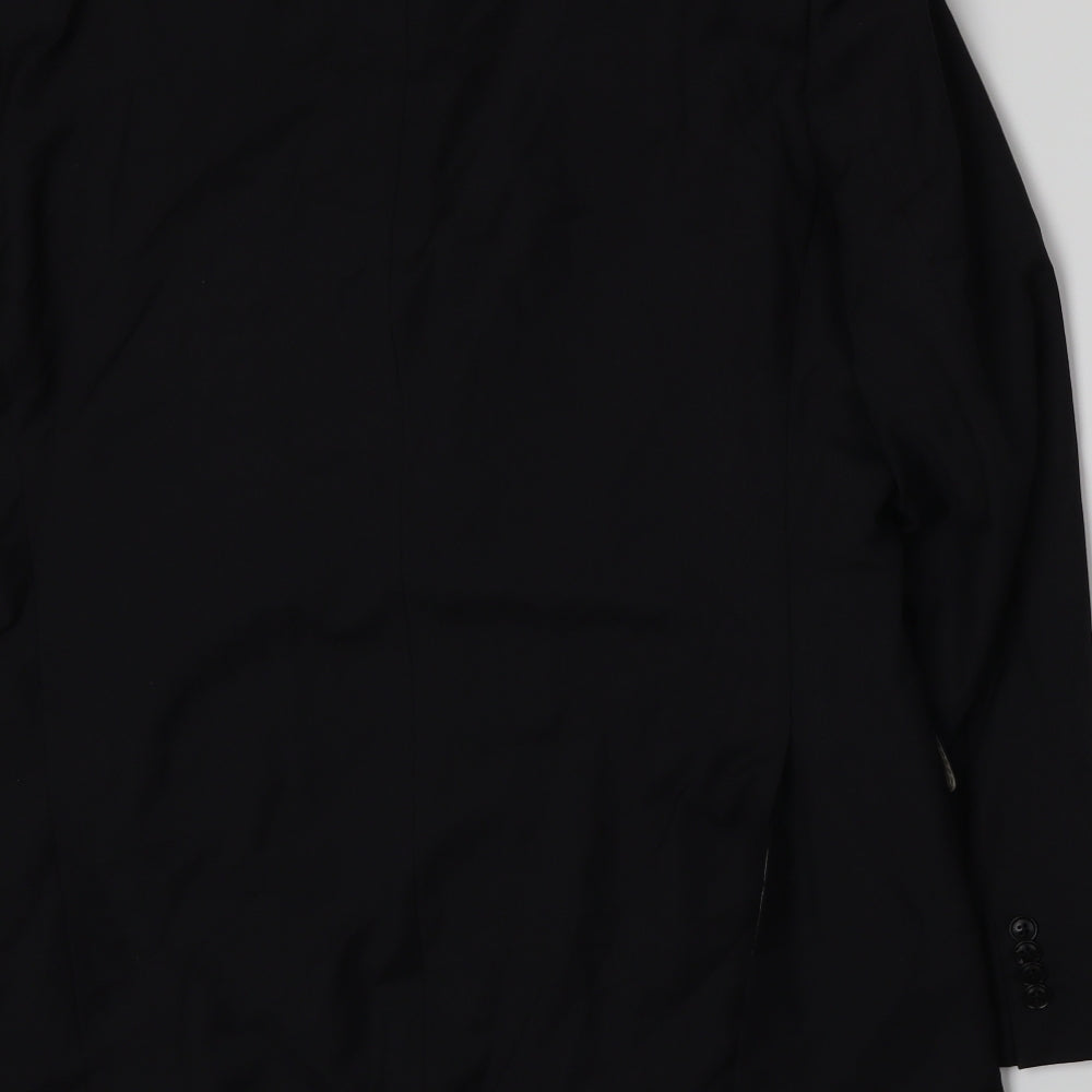 ROY ROBSON Mens Black   Jacket Suit Jacket Size L