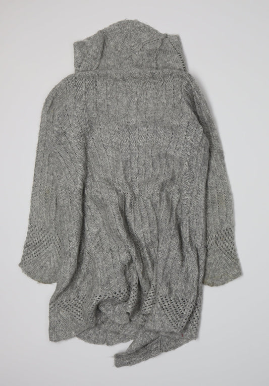 Sarah Spencer Womens Grey  Knit Cardigan Jumper Size 10