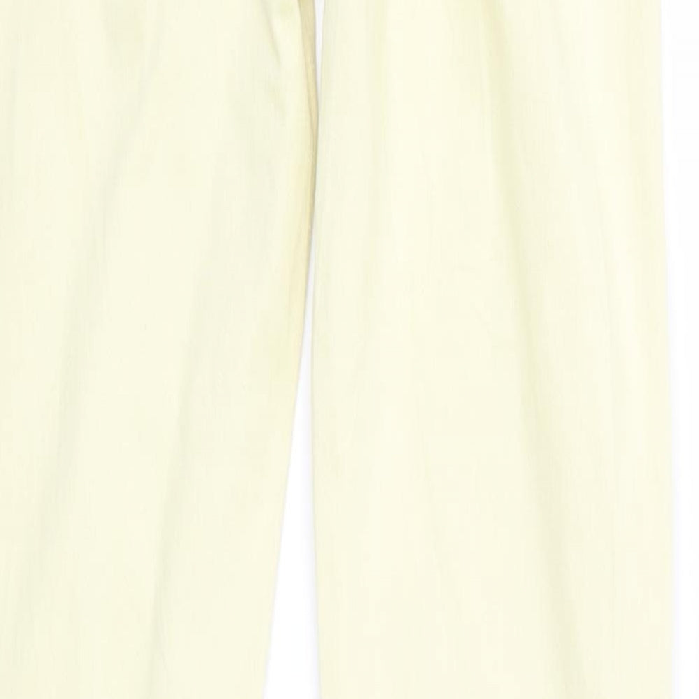 Jack Wills Womens Yellow  Denim Skinny Jeans Size 6 L29 in