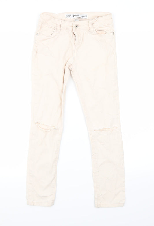 Denim Co Girls Pink  Denim Skinny Jeans Size 9-10 Years