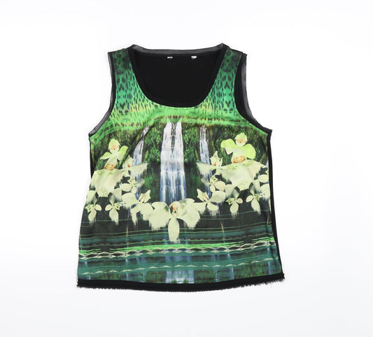 Preworn Womens Green   Basic Blouse Size M