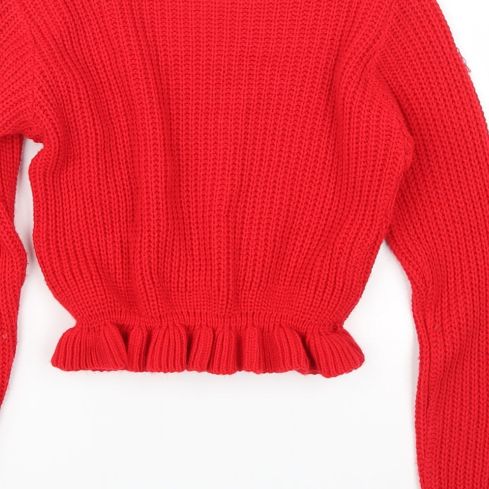 Select Girls Red   Pullover Jumper Size 12-13 Years