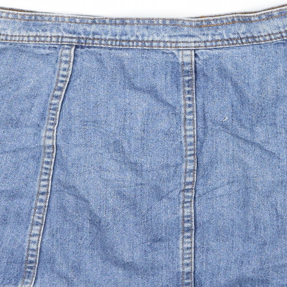 All About Eve Womens Blue  Denim A-Line Skirt Size 8
