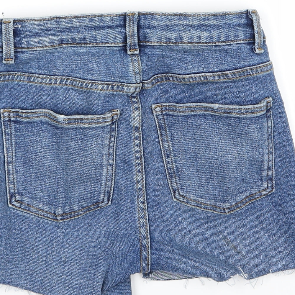 Primark Womens Blue  Denim Chino Shorts Size 4