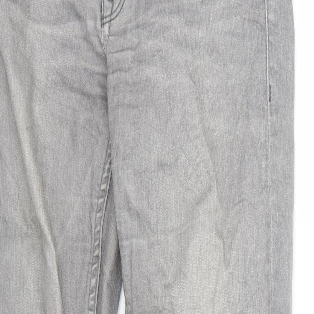 H&M Womens Grey  Denim Skinny Jeans Size 8 L26 in