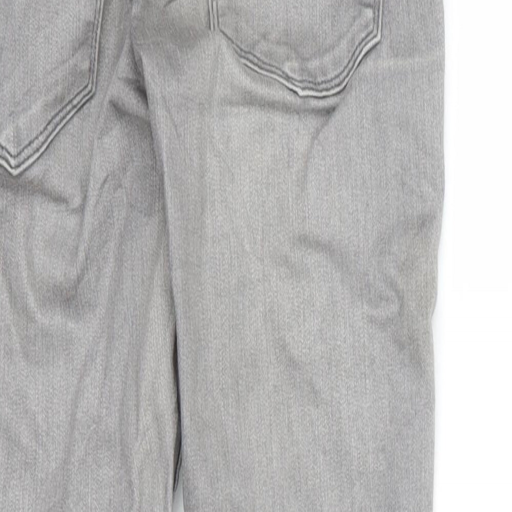 H&M Womens Grey  Denim Skinny Jeans Size 8 L26 in
