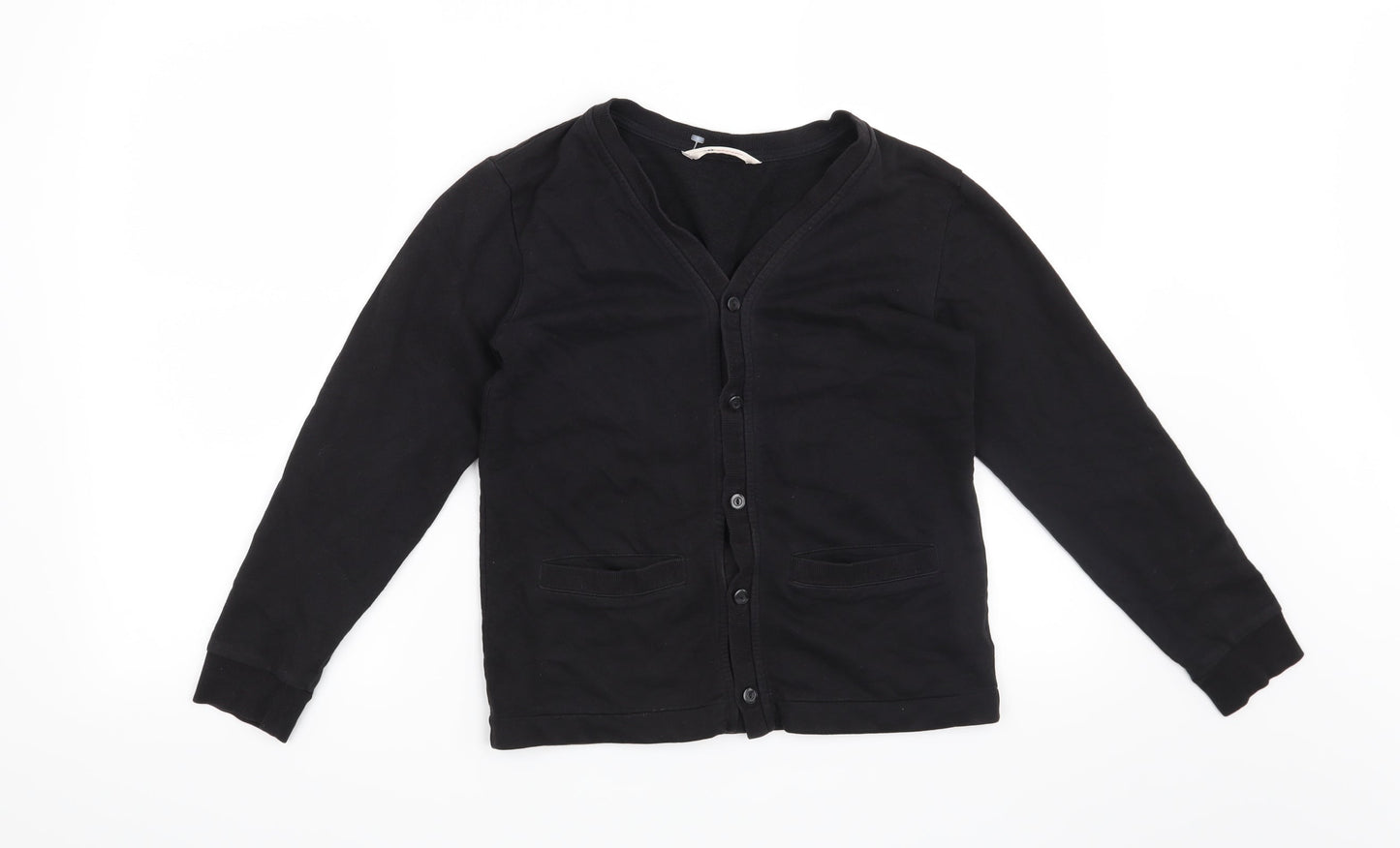 H&M Girls Black   Cardigan Sweatshirt Size 11-12 Years