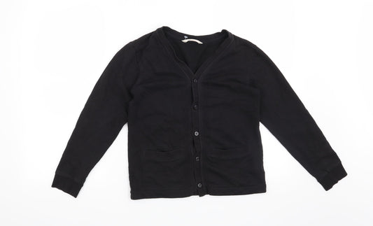H&M Girls Black   Cardigan Sweatshirt Size 11-12 Years