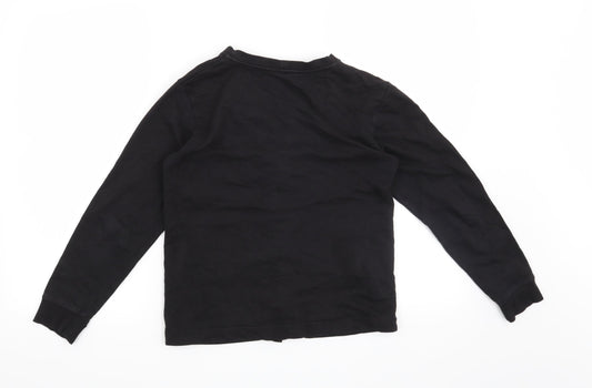 H&M Girls Black   Cardigan Sweatshirt Size 11-12 Years