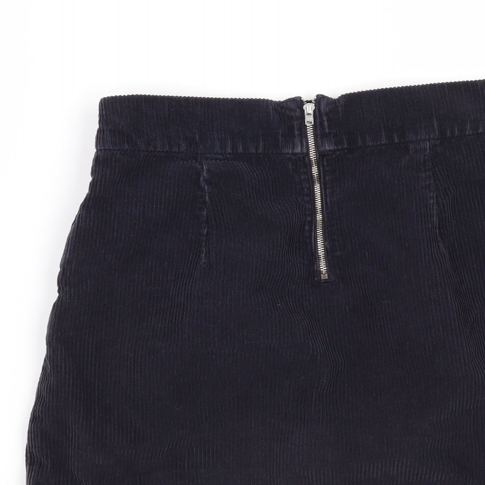 Moto Womens Blue   Mini Skirt Size 8