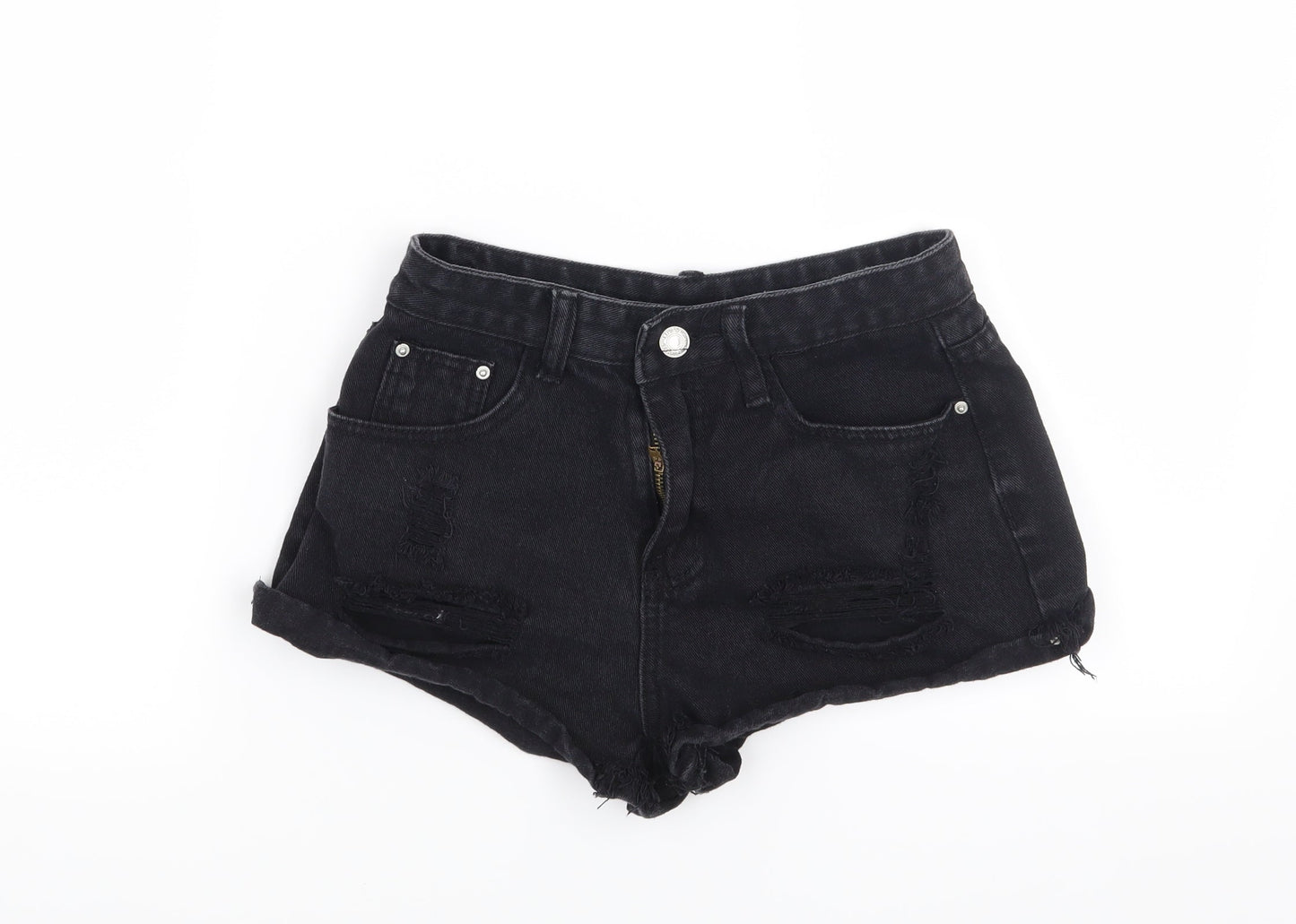 Preworn Womens Black   Cut-Off Shorts Size S