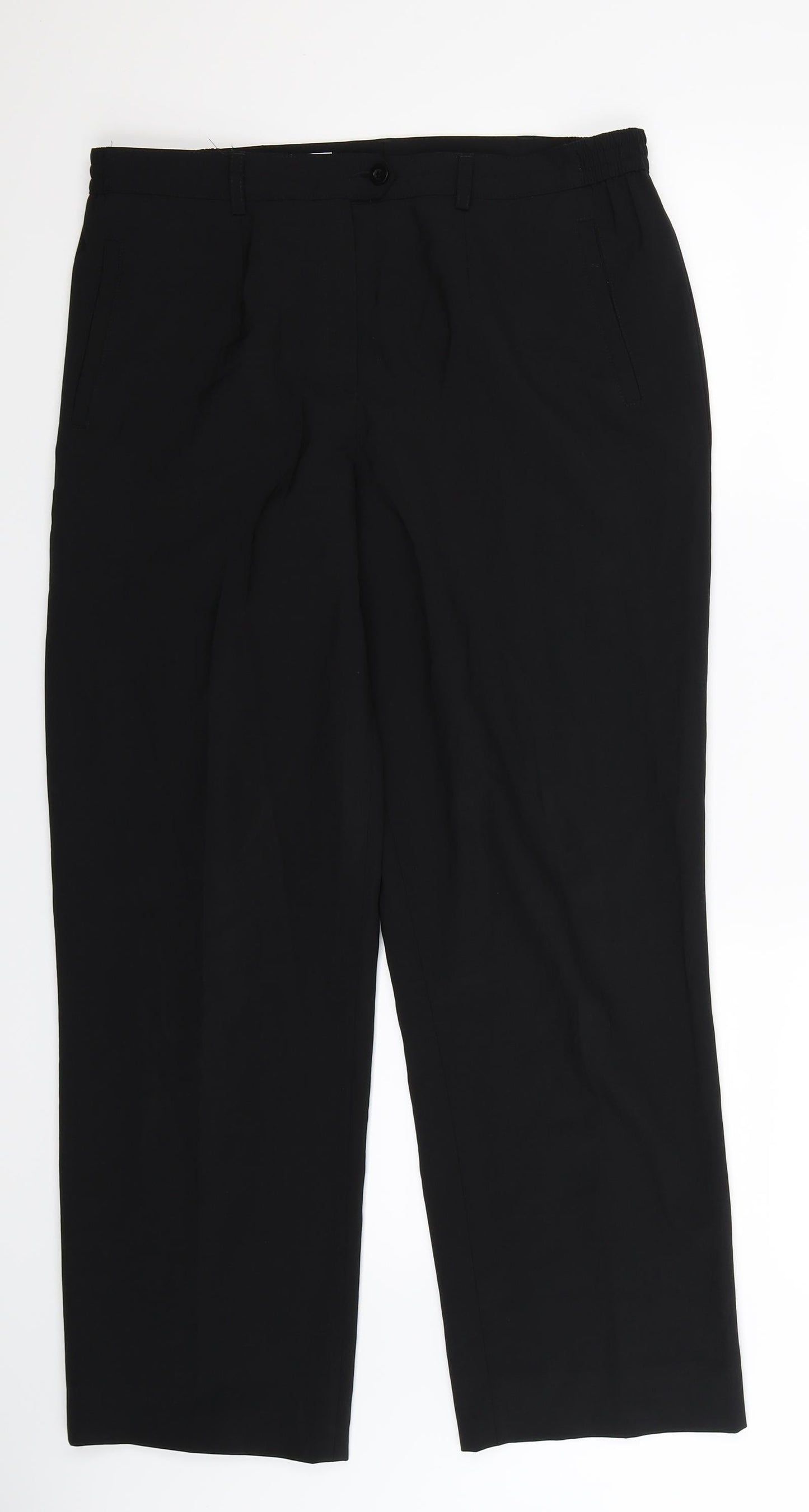 Faber Womens Black   Trousers  Size 14 L29 in