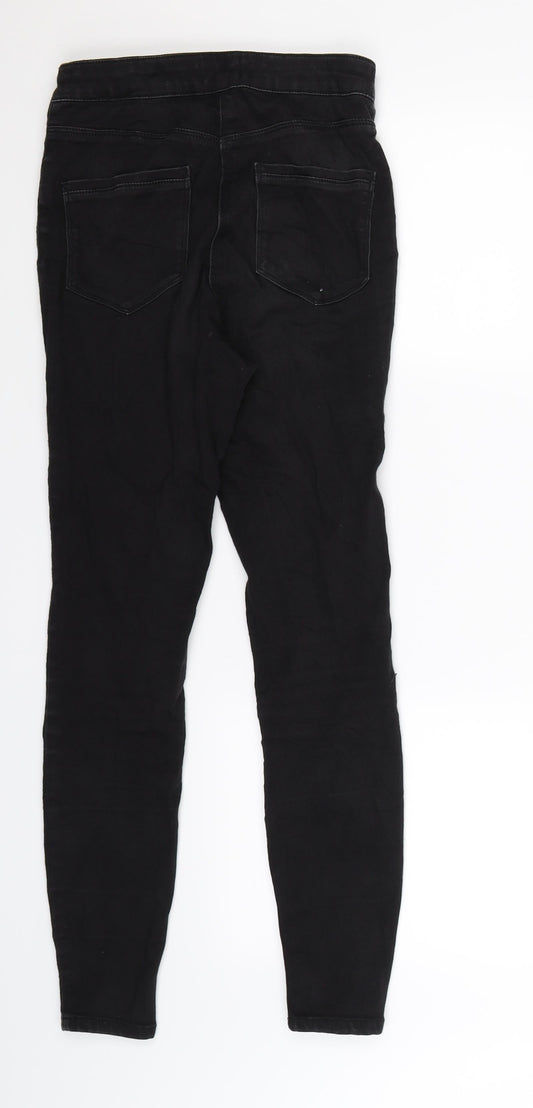 Matalan Womens Black  Denim Jegging Jeans Size 10 L28 in