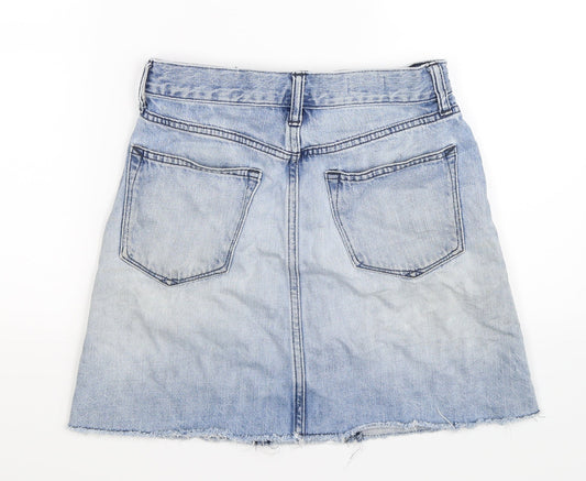 Gap Womens Blue  Denim A-Line Skirt Size 6
