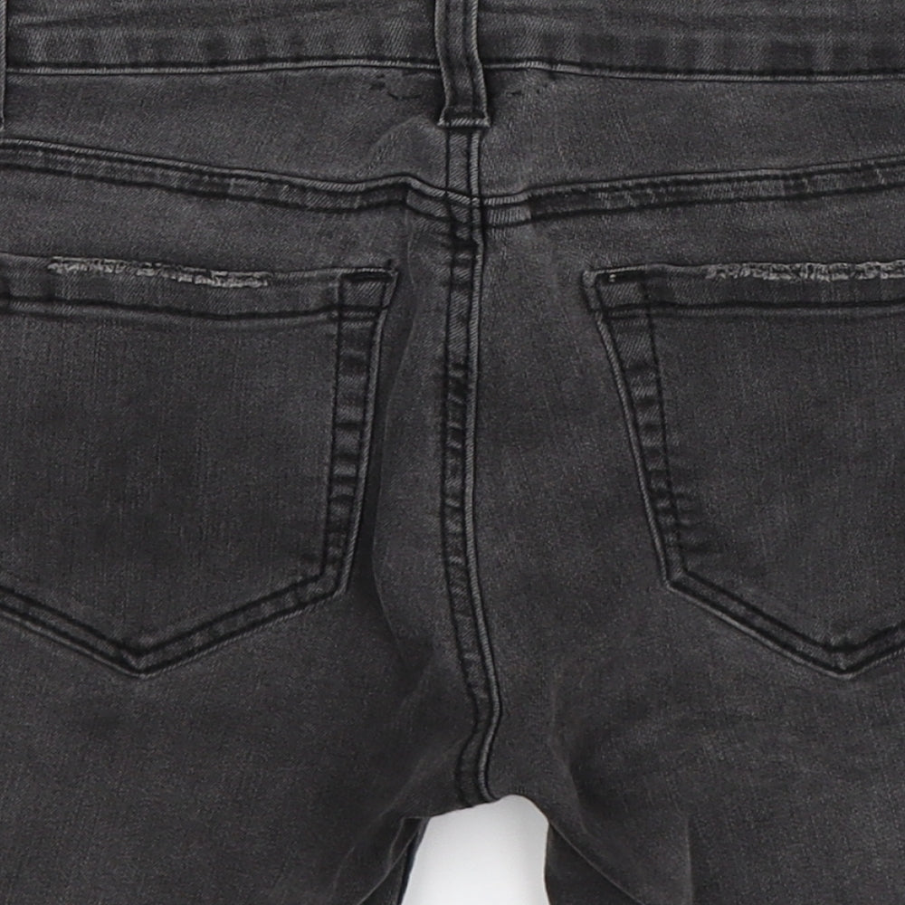 Rough Edges Womens Grey  Denim Hot Pants Shorts Size 8